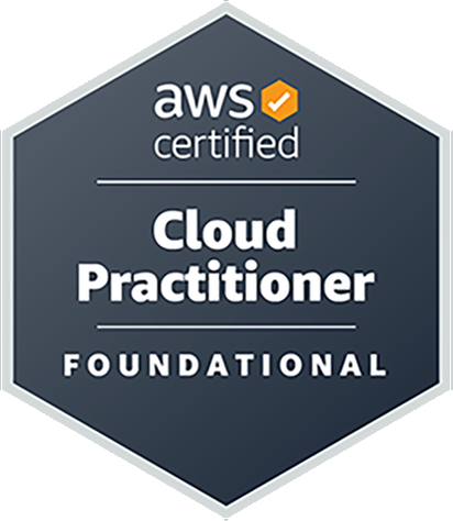 AWS Certified Cloud Practitioner badge